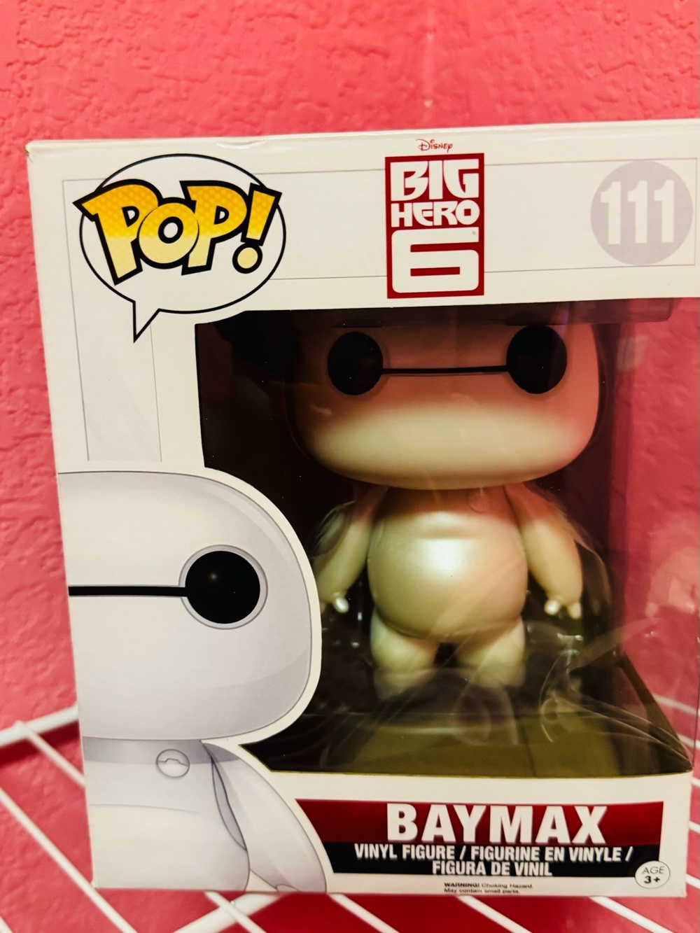Funko Baymax Metallic White and Pink Vinyl Figure